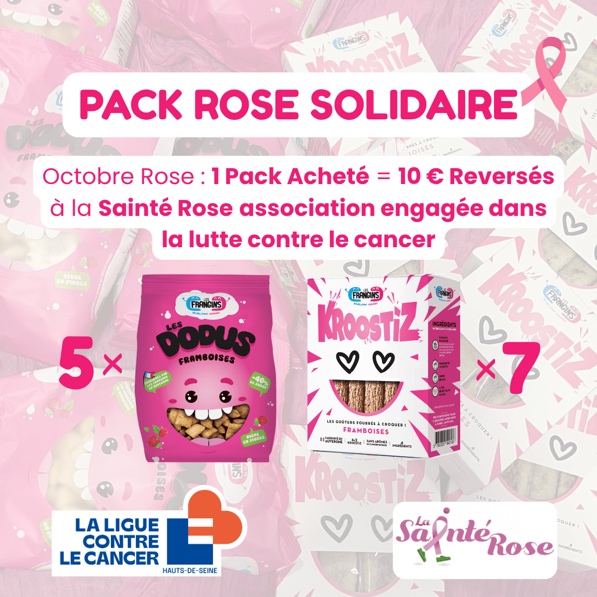 PACK Rose solidaire - Les Frangins