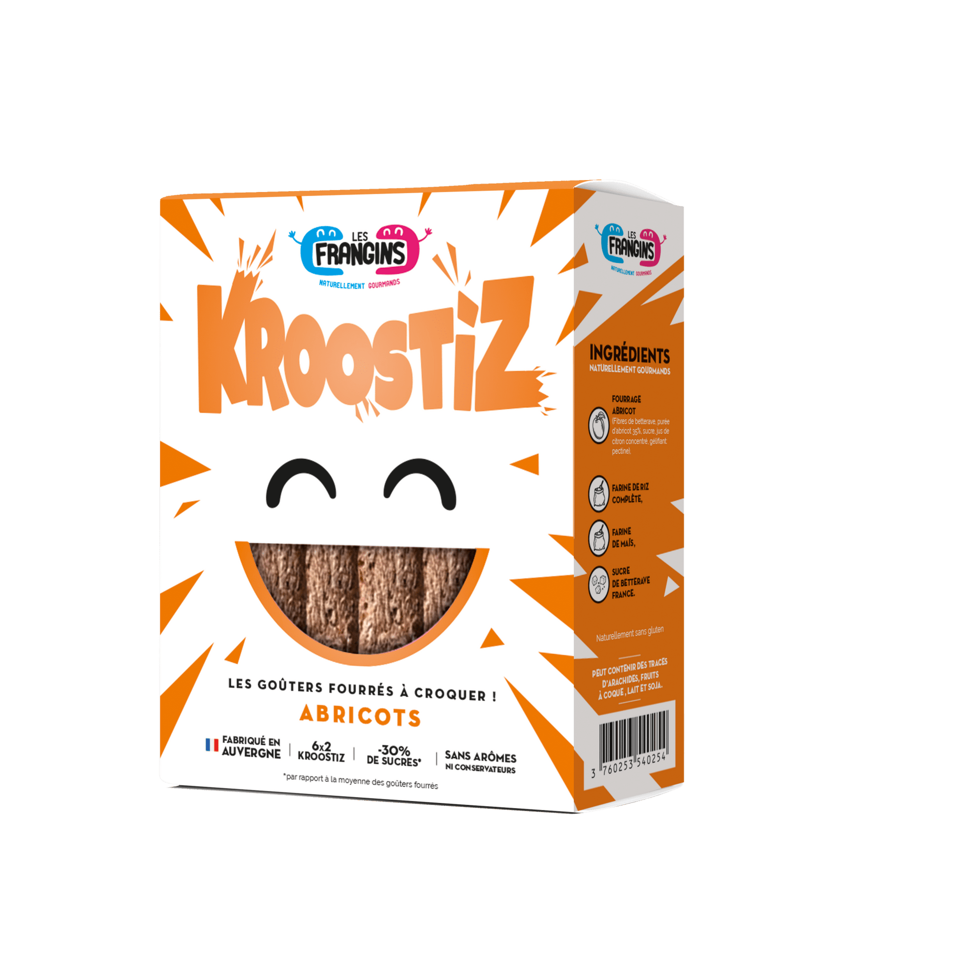 LES KROOSTIZ ABRICOTS 125g - Les Frangins