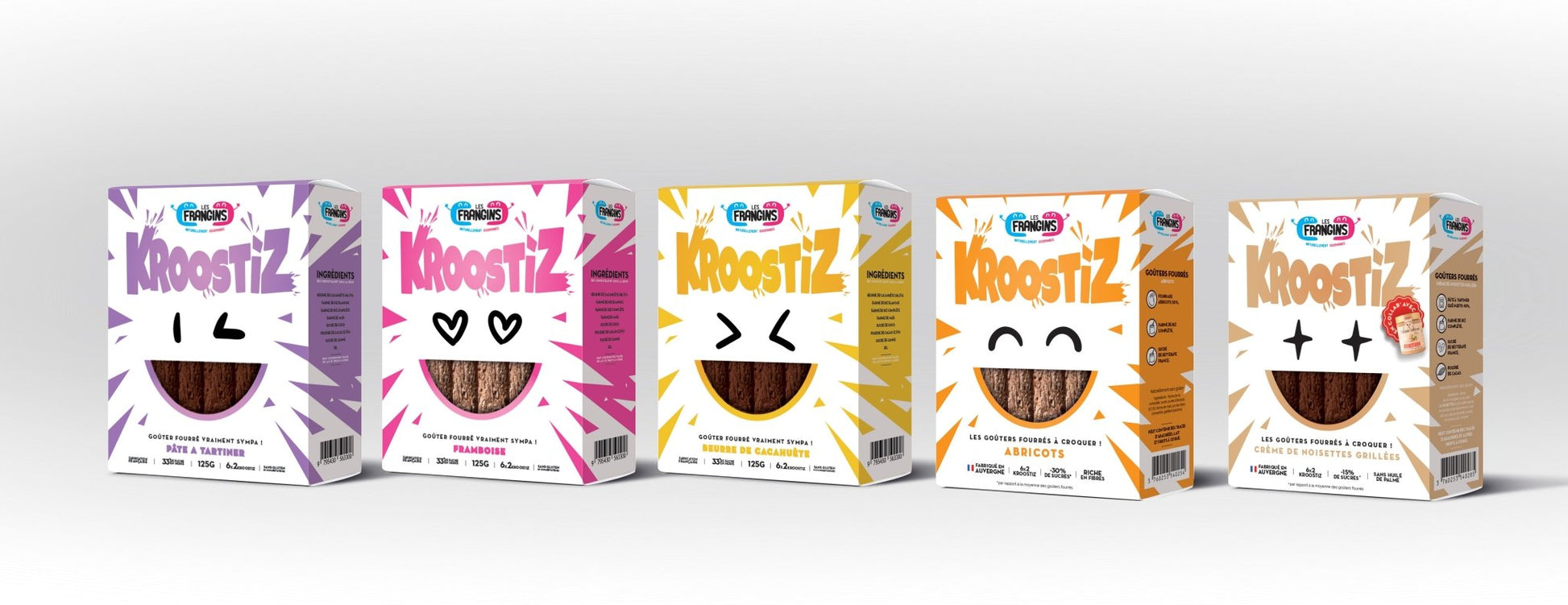Pack de 16 goûters Les KROOSTIZ au choix - Les Frangins